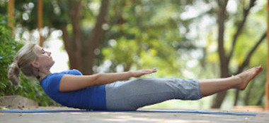 Naukasana (Boat pose) - Lying on Back yoga pose