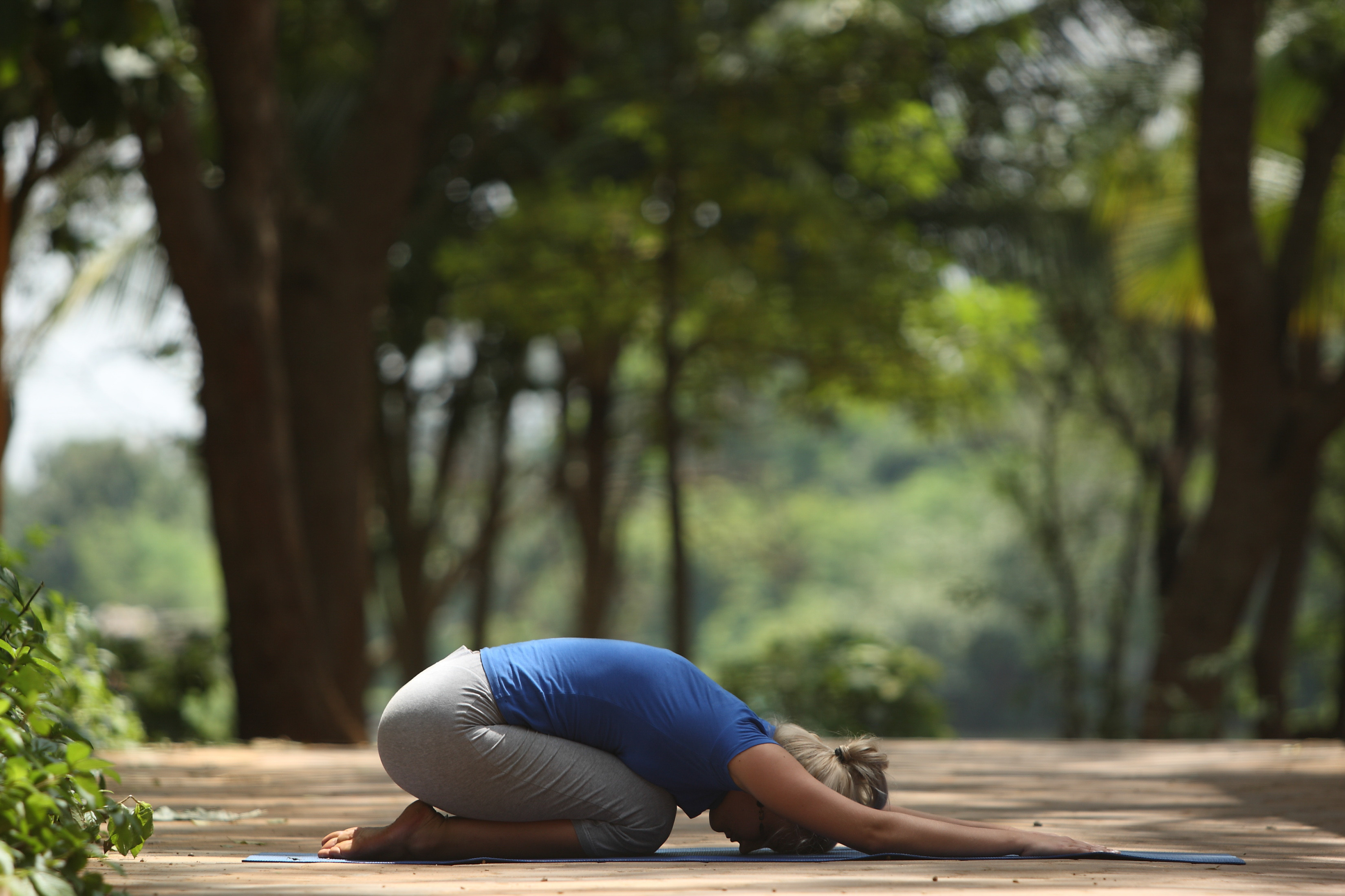 Shishuasana or Balasana (Child pose) easy yoga for beginners