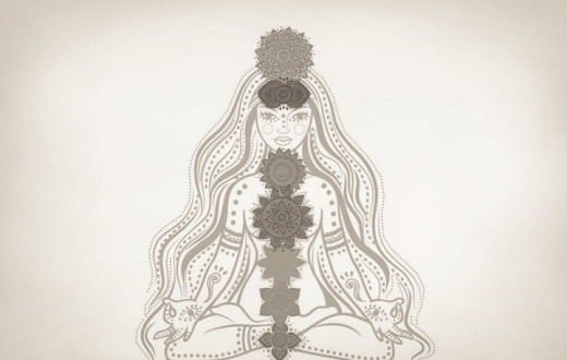 Chakra system illustration