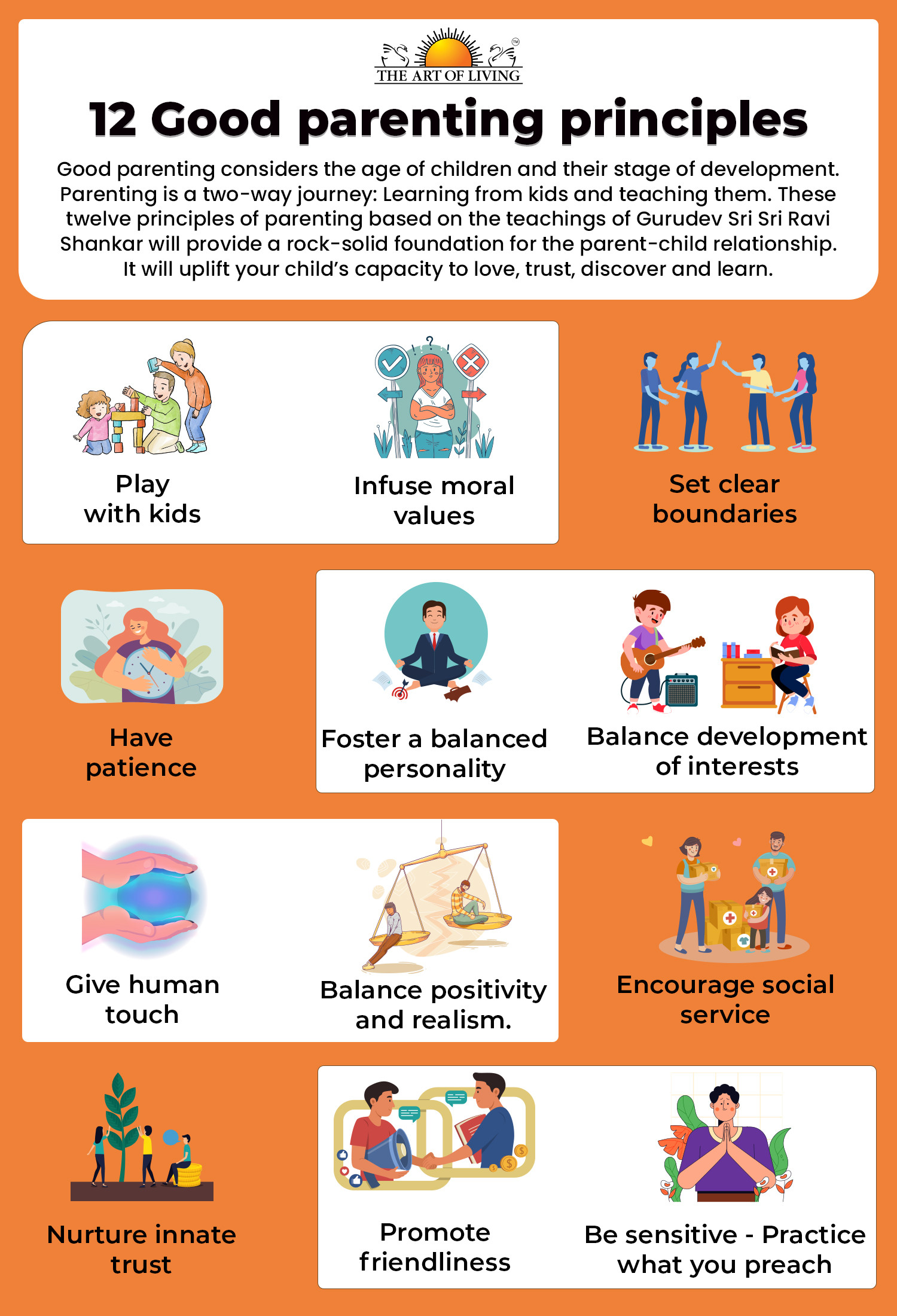 12 basic principles of parenting