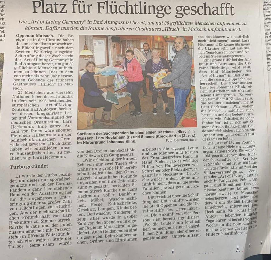 Acher Rench Zeitung Bericht März 2022