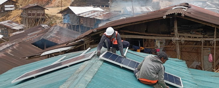 Solar electrification on roof-top